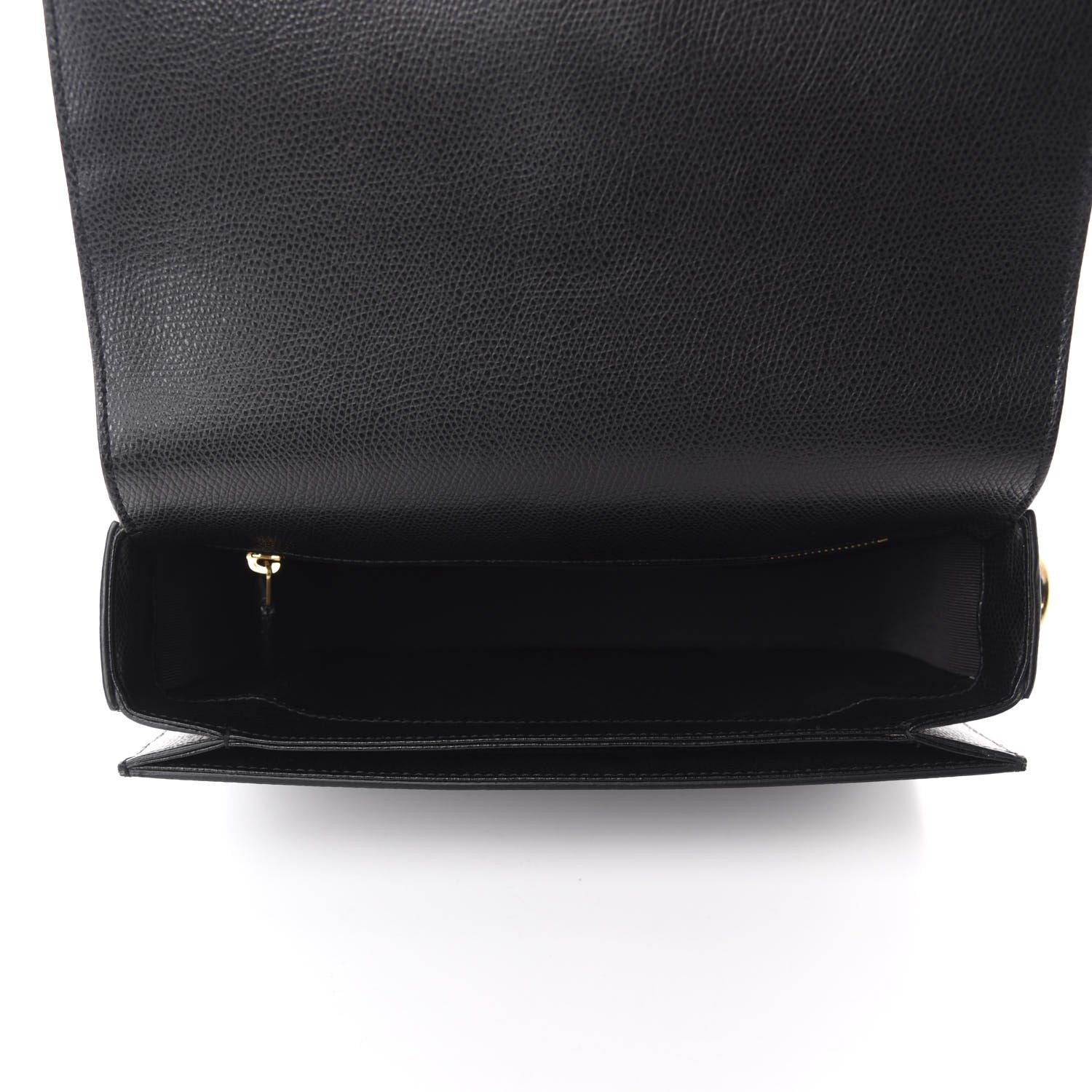 Saint Laurent Textured Calfskin Medium Classic Monogram Universite Bag Black 5 of 12