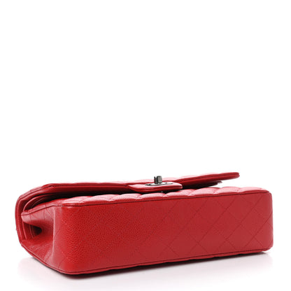 Chanel Caviar Quilted Medium Double Flap Red 3 of 4