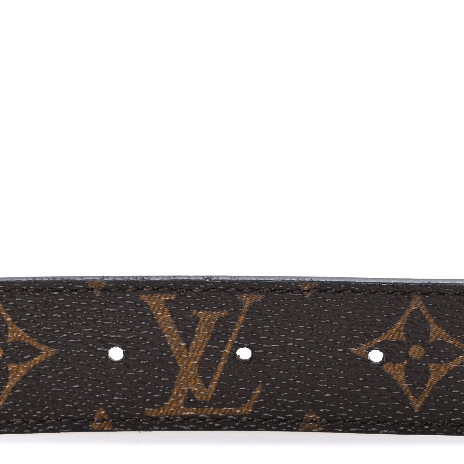 Louis Vuitton Calfskin Monogram 30mm LV Initiales Reversible Belt 80 32 Black 3 of 5