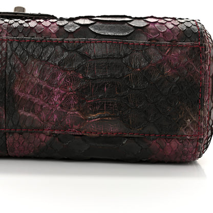 Chanel Snakeskin Soho Tassel Medium Flap Dark Pink Black 12 of 12