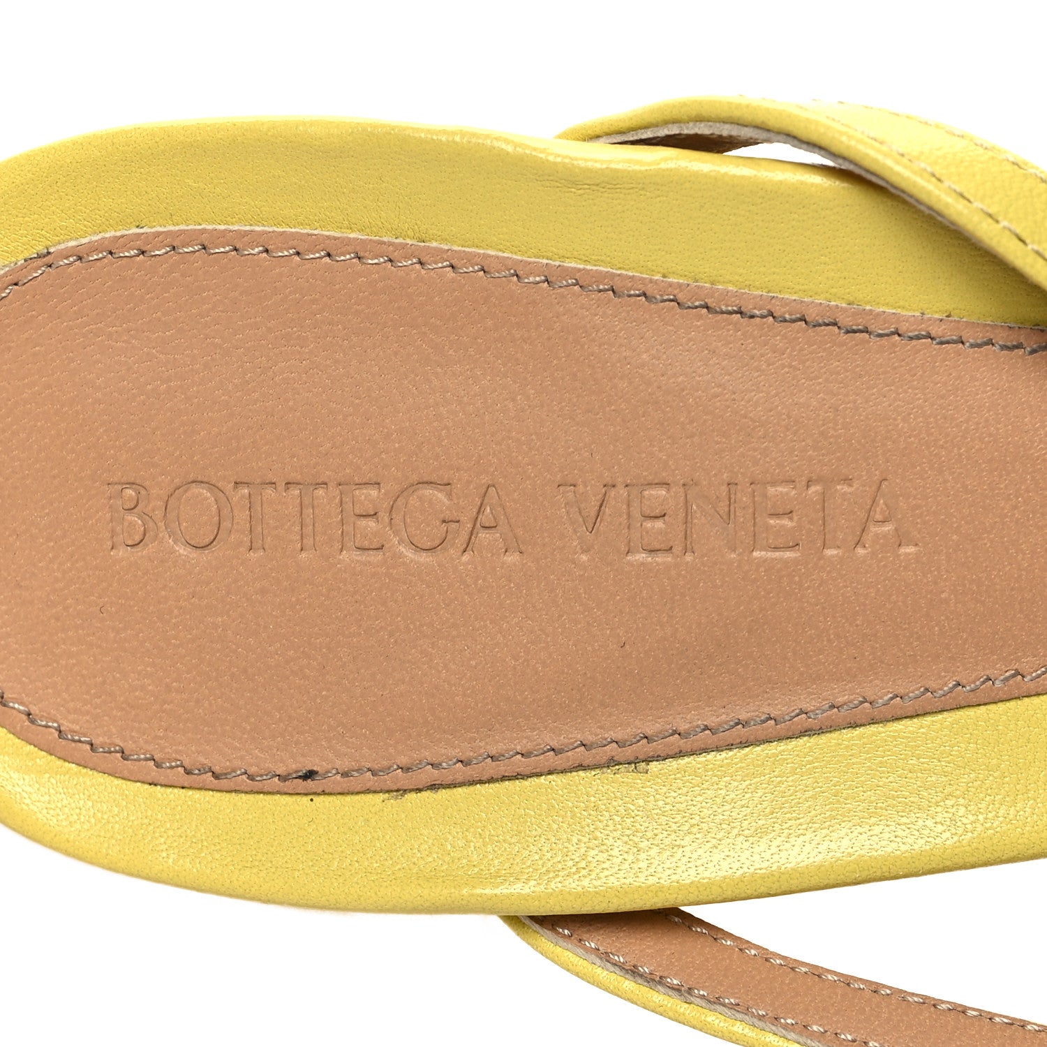 Bottega Veneta Lambskin Stretch Multi Strap 90mm Sandals 40 Pear 7 of 10