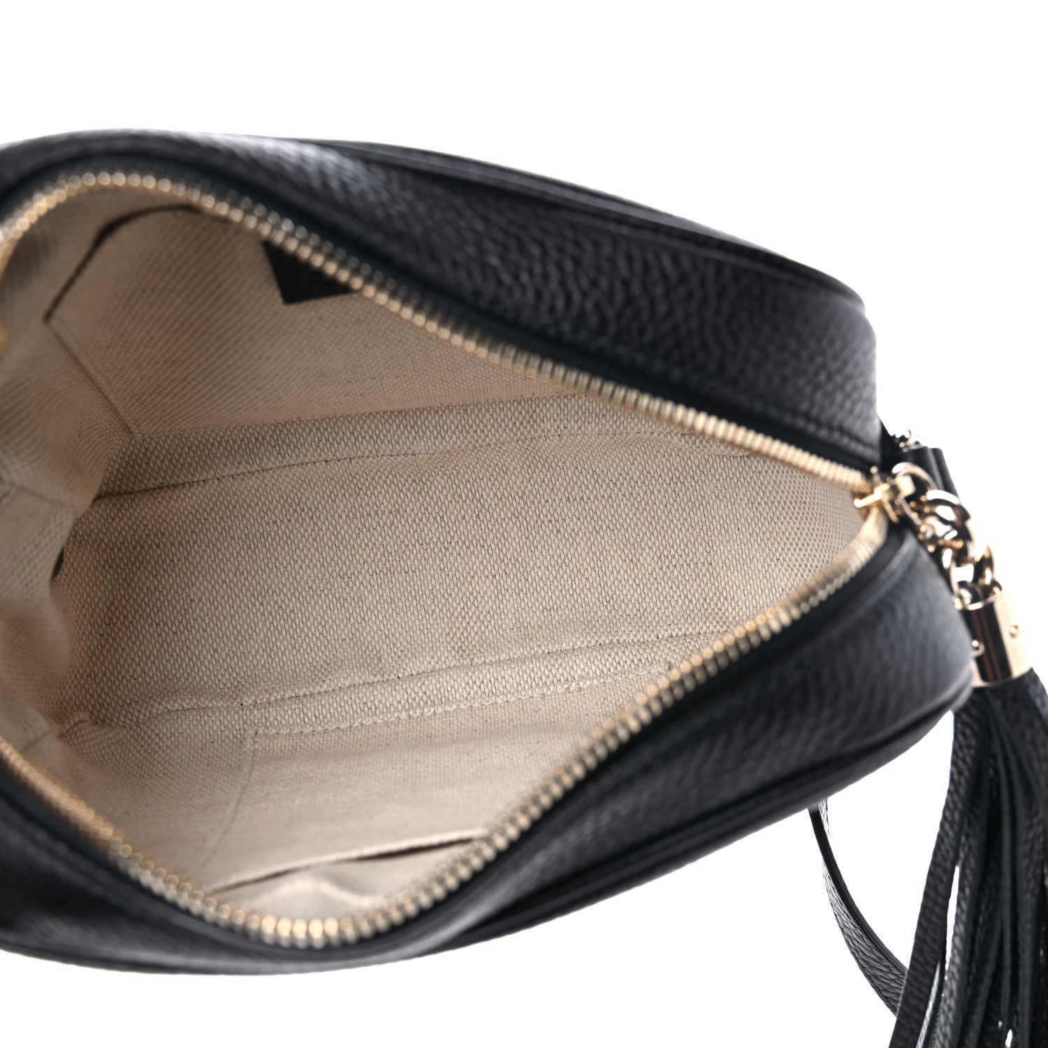 Gucci Pebbled Calfskin Small Soho Disco Bag Black 5 of 7