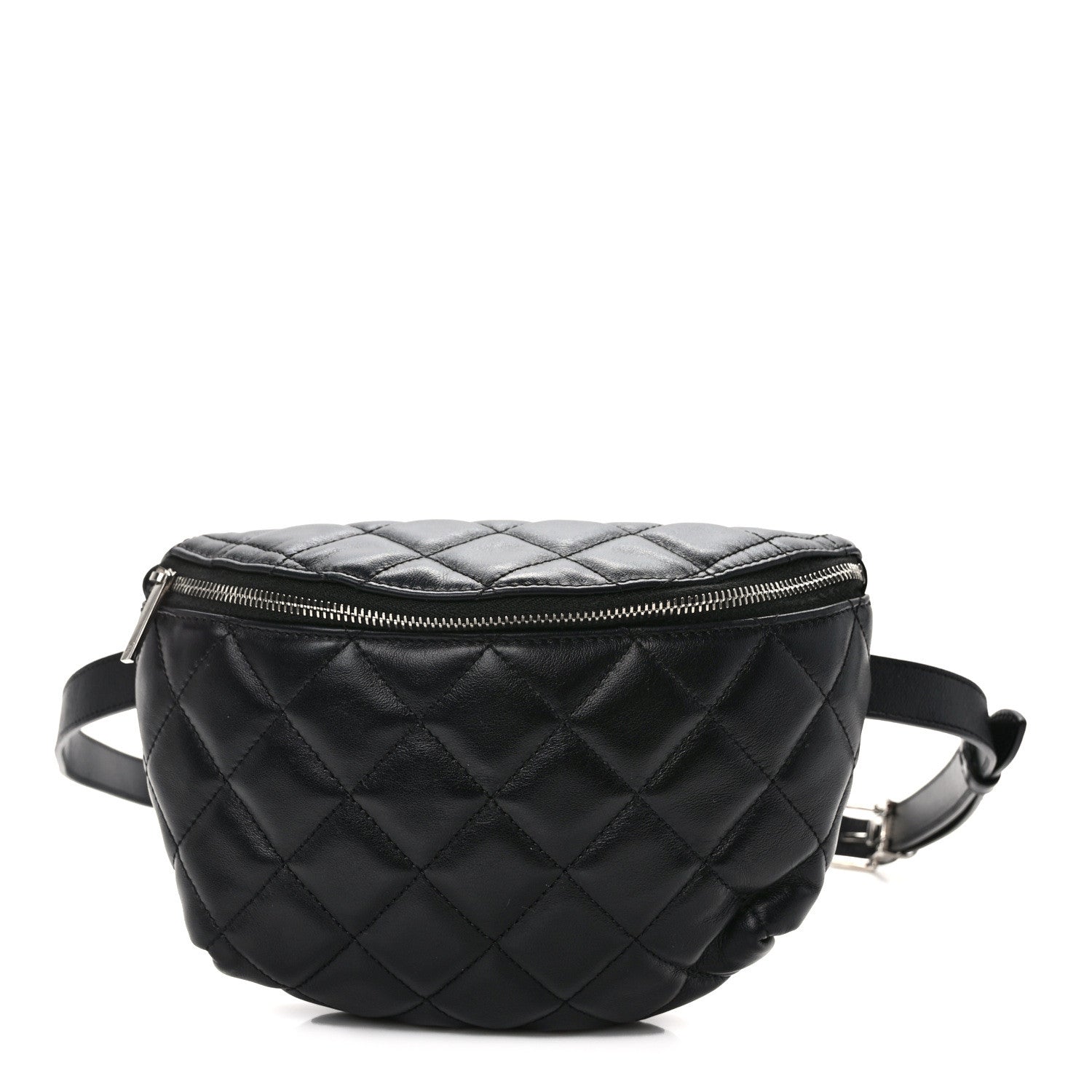 Chanel Calfskin Quilted Waist Belt Bag Black 1 of 10