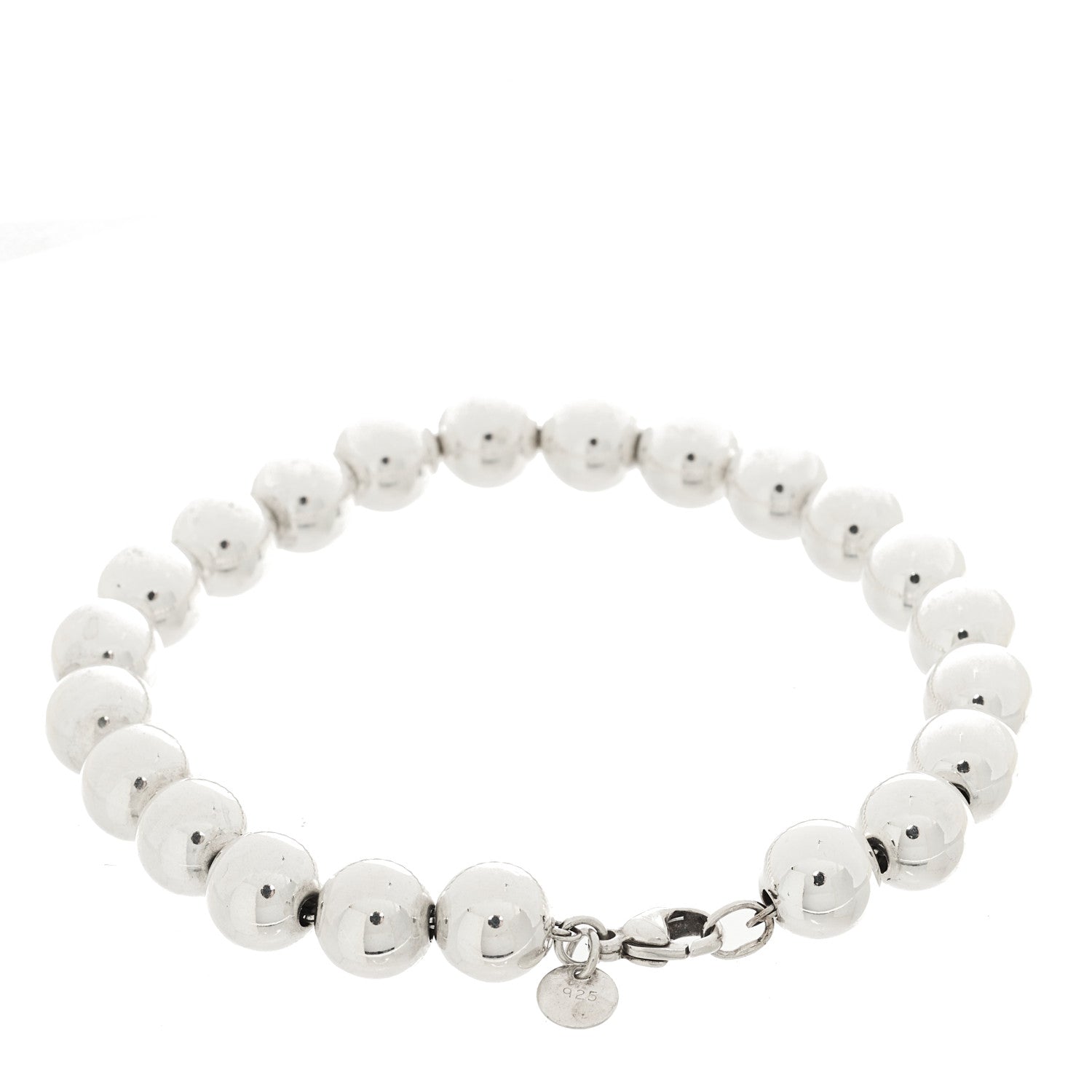 Tiffany Sterling Silver 8mm Hardwear Ball Bracelet 2 of 4