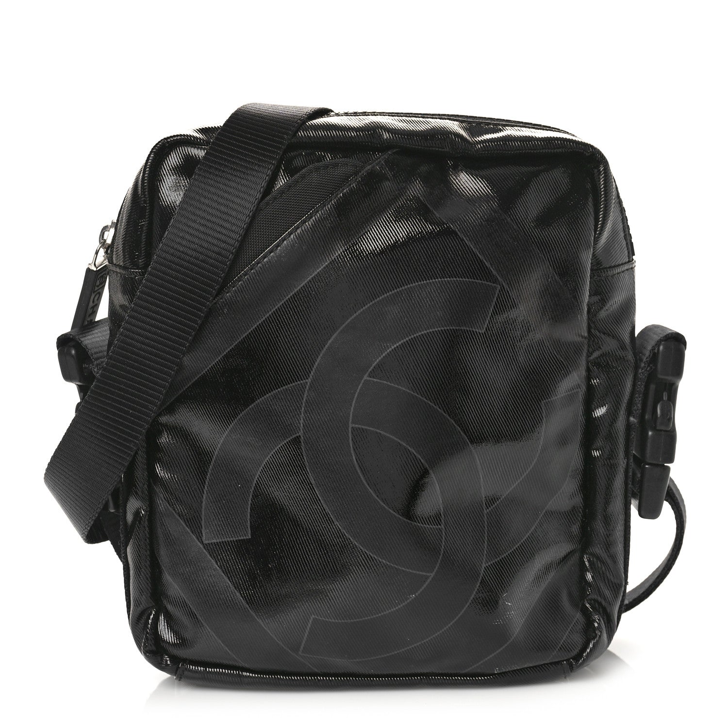 Chanel Coated Canvas Sport Crossbody Black 1 of 11