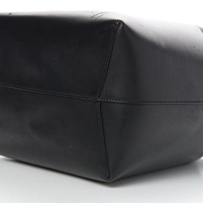 Mansur Gavriel Vegetable Tanned Calfskin Bucket Bag Black Flamma 8 of 11