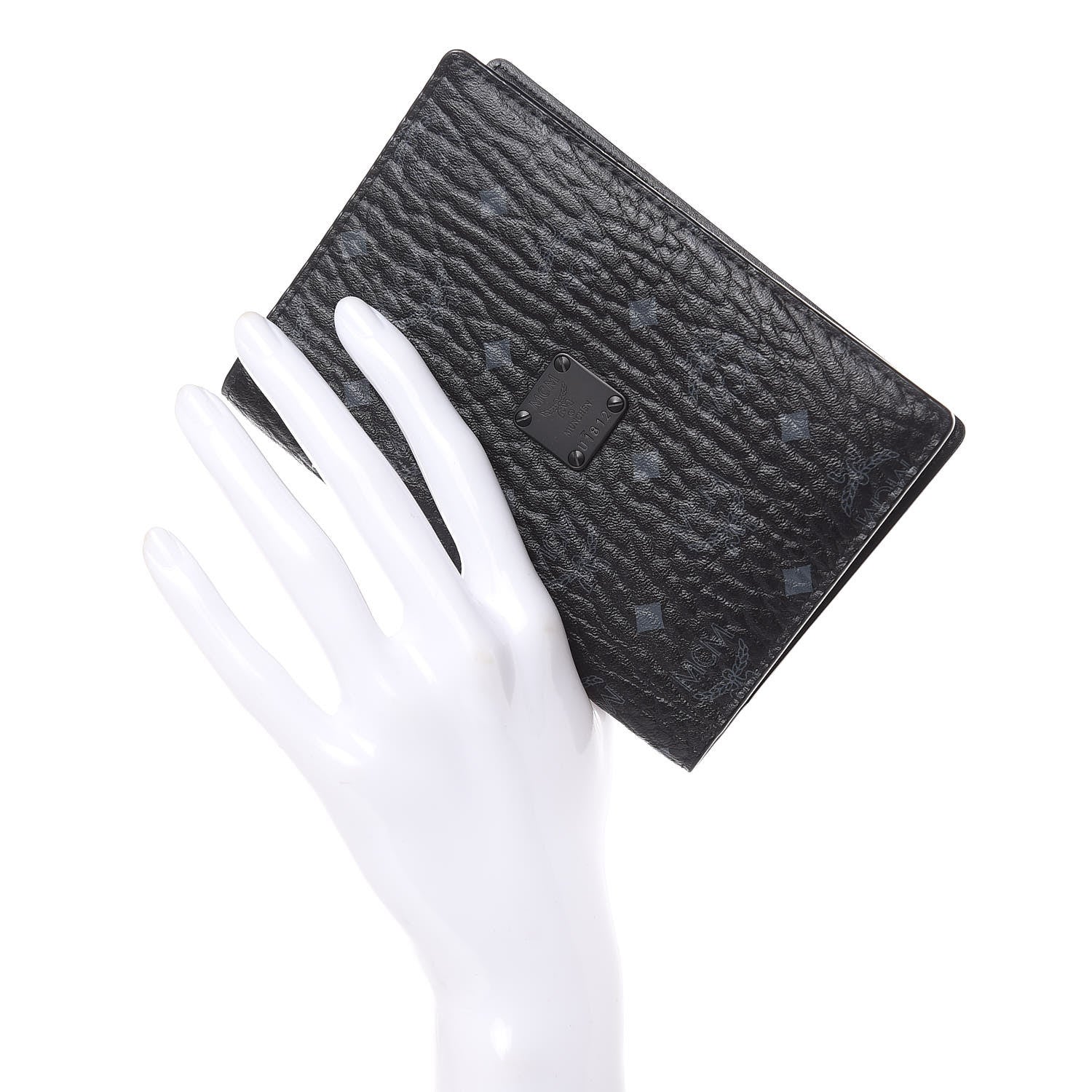 MCM Visetos Passport Holder Black 2 of 6
