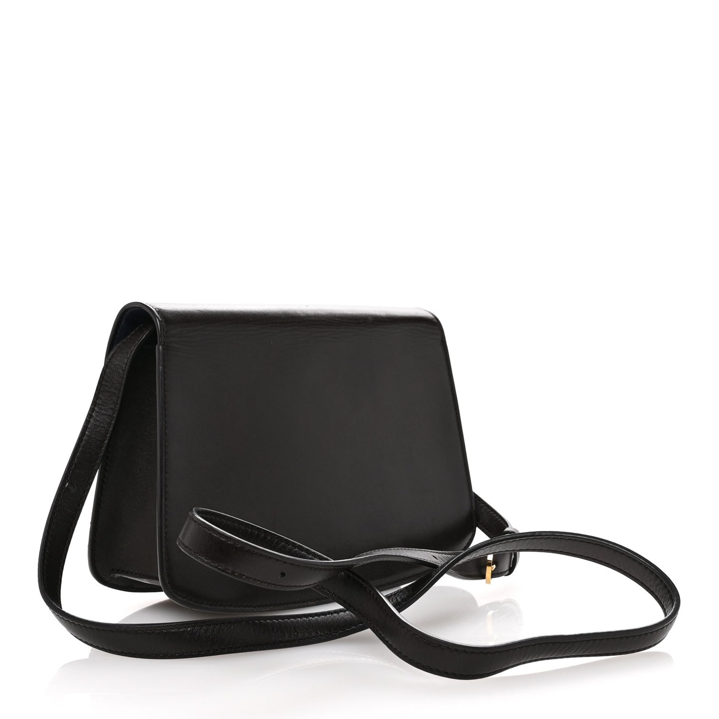 Sleek Calfskin The Sofia 8.75 Crossbody Dark Brown