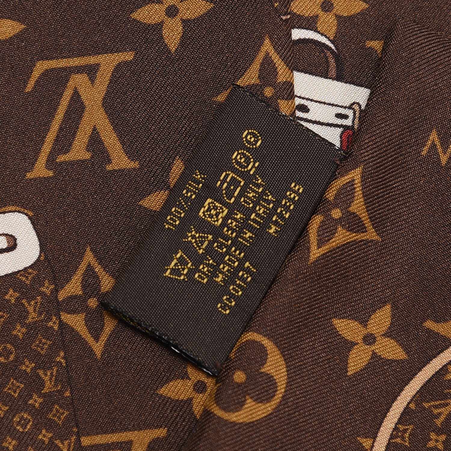 Louis Vuitton Silk Monogram Trunks Bandeau 6 of 6