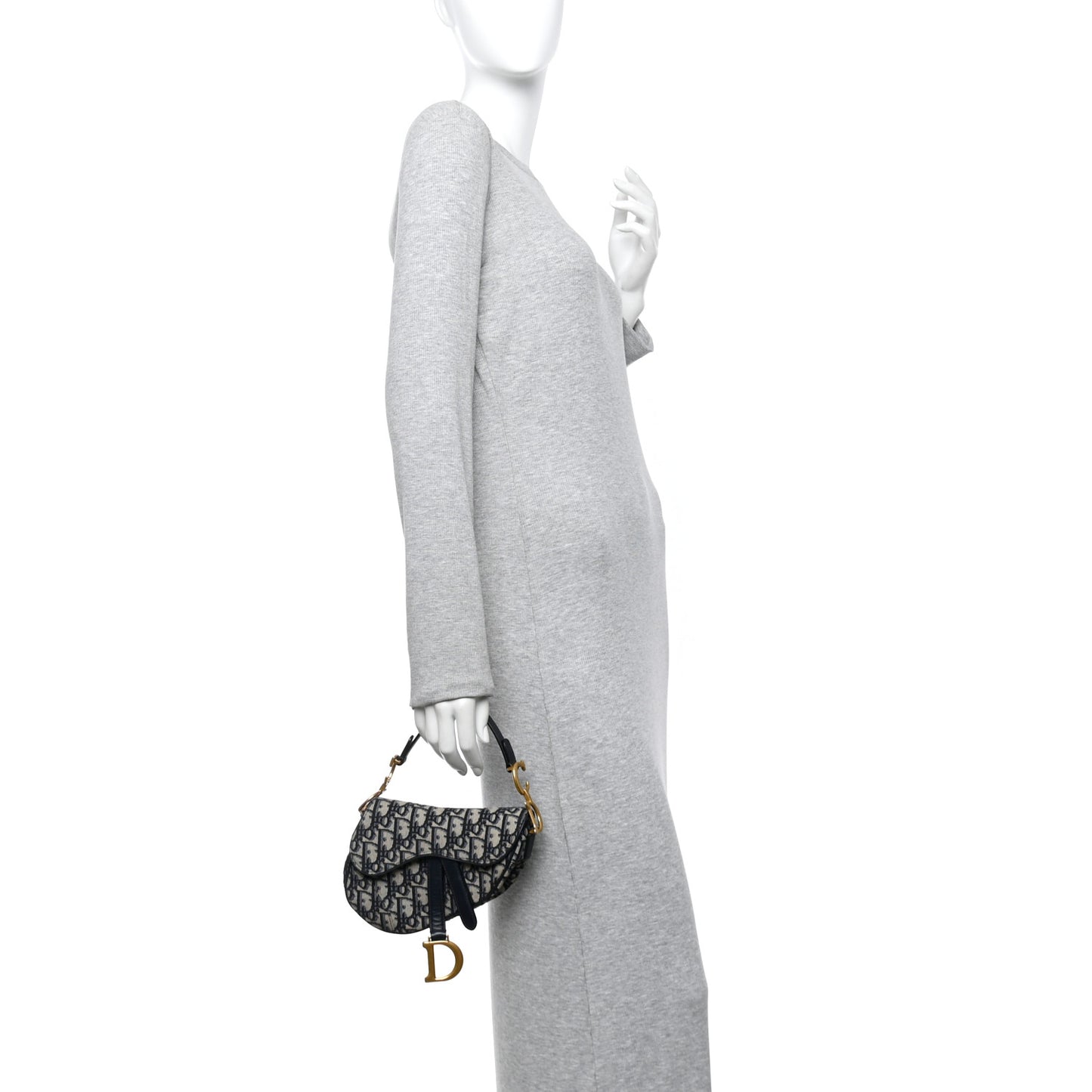 Oblique Mini Saddle Bag Blue