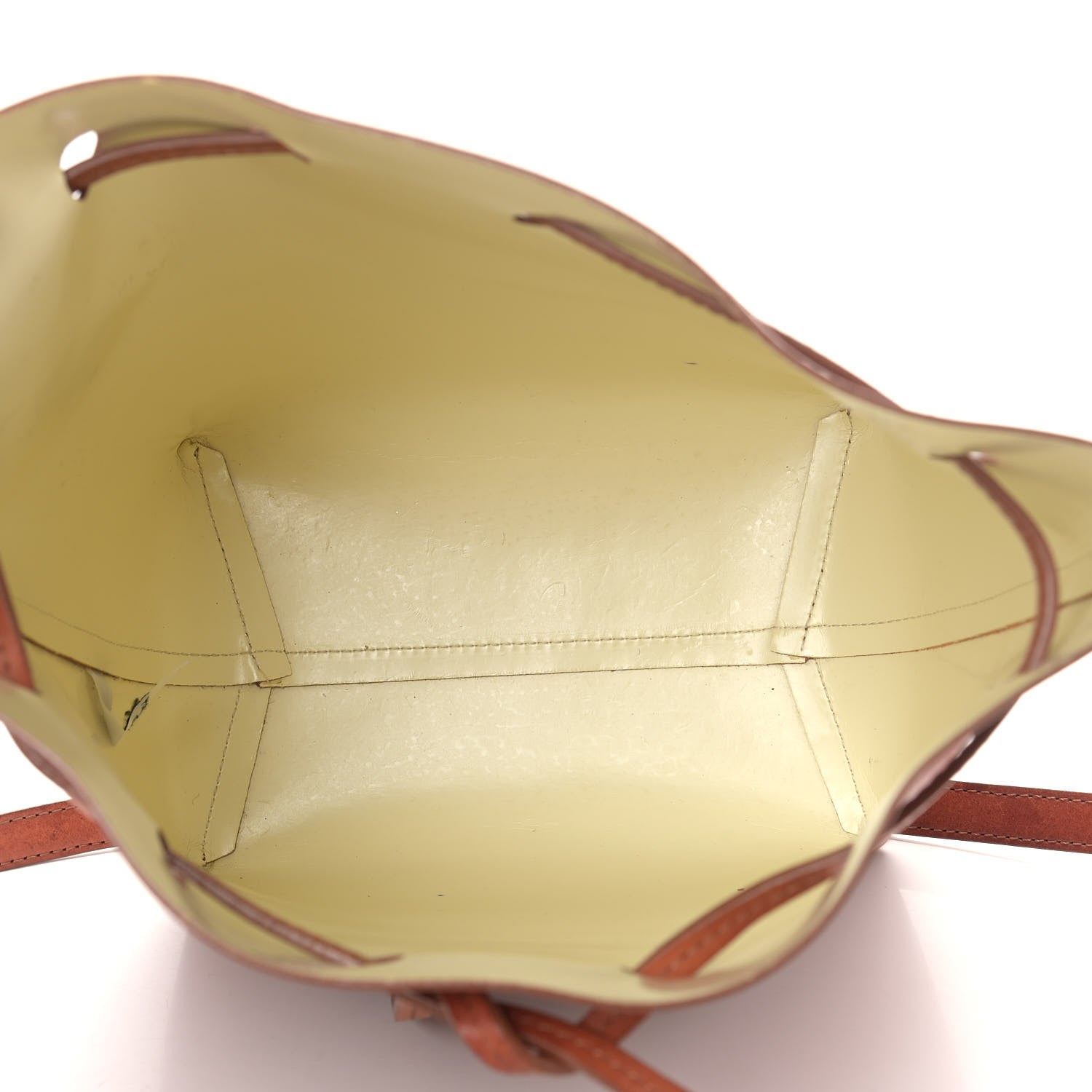 Mansur Gavriel Vegetable Tanned Calfskin Mini Bucket Bag Brandy Natural 5 of 14