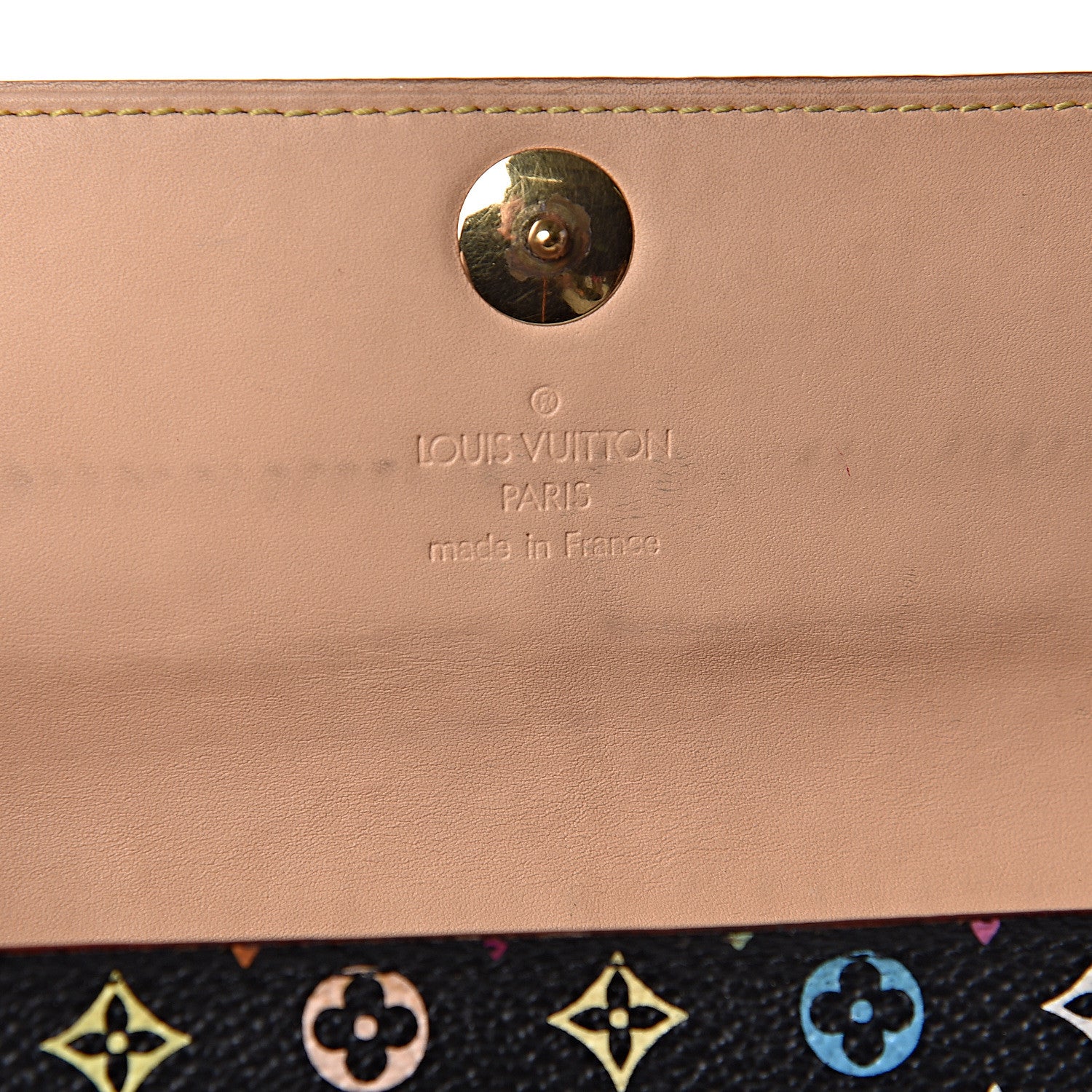 Louis Vuitton Monogram Multicolor Sarah Wallet Black 5 of 13