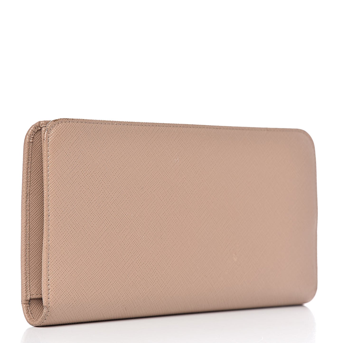 Saffiano Metal Double Snap Travel Wallet Cammeo