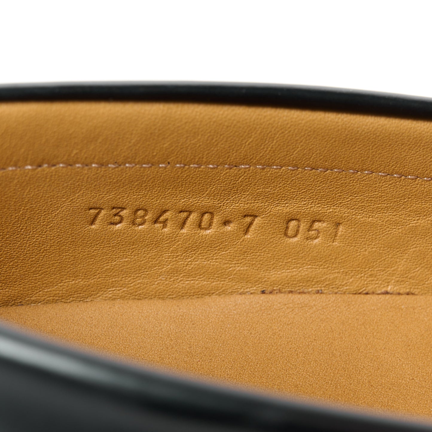 Calfskin Mens Interlocking G Millennial Ribot Loafers 7 Black