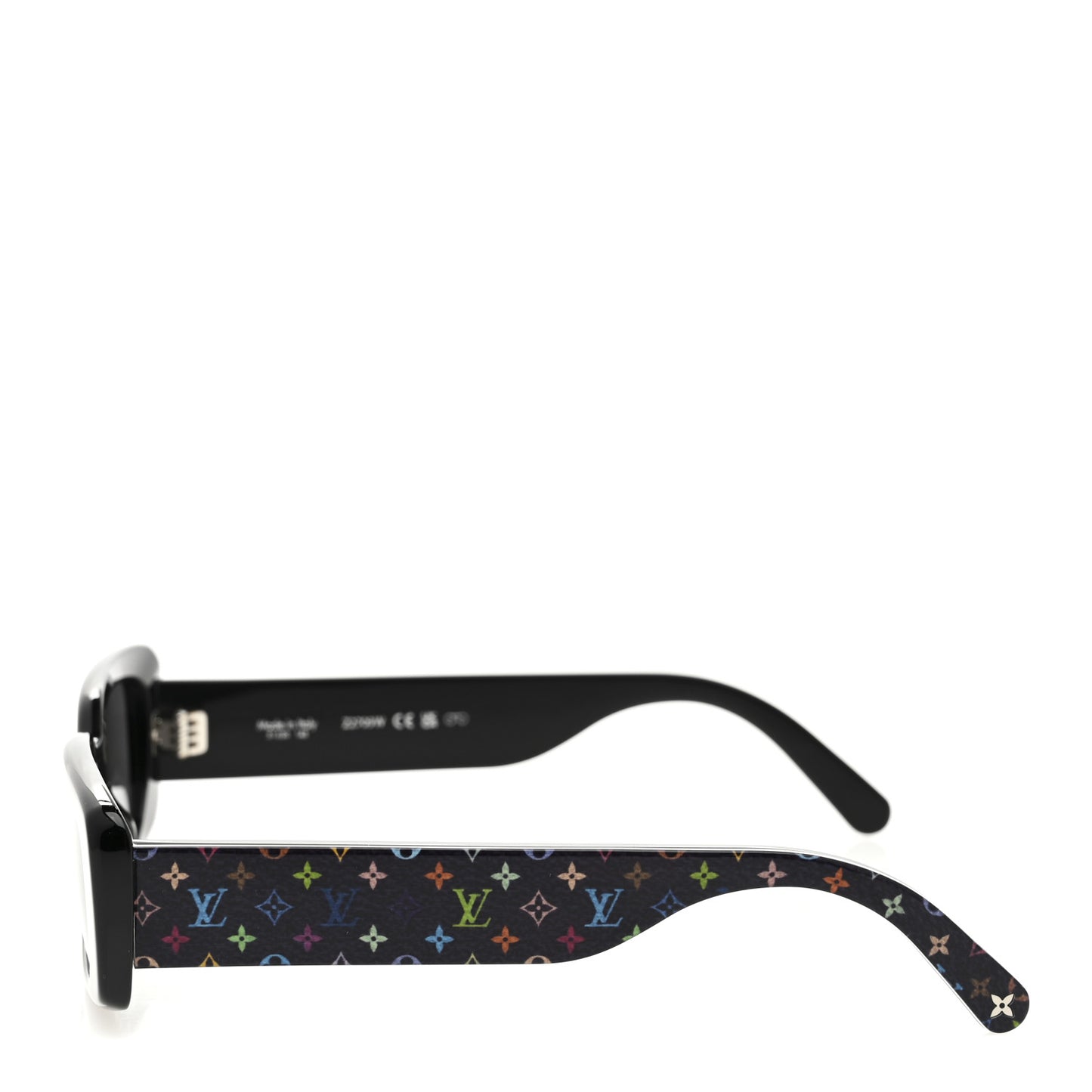 LV X TM Acetate Monogram Multicolor Sunglasses Z2709W Black