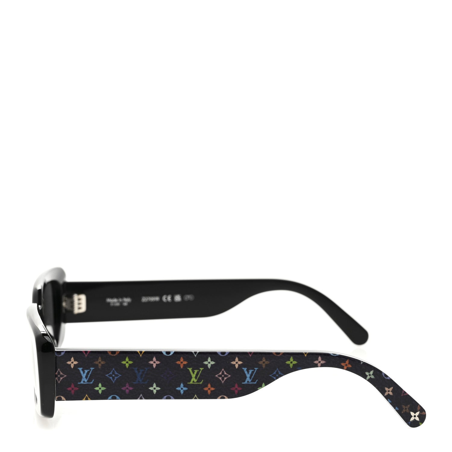 Louis Vuitton LV X TM Acetate Monogram Multicolor Sunglasses Z2709W Black 3 of 7