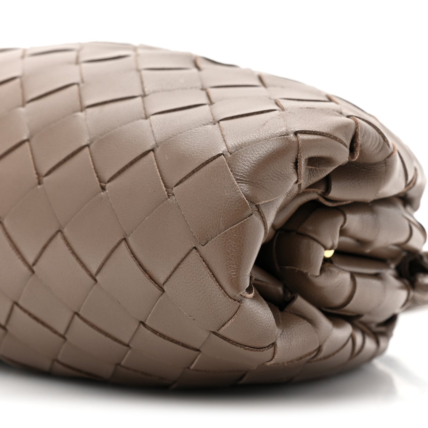 Nappa Intrecciato The Mini Pouch Taupe Grey