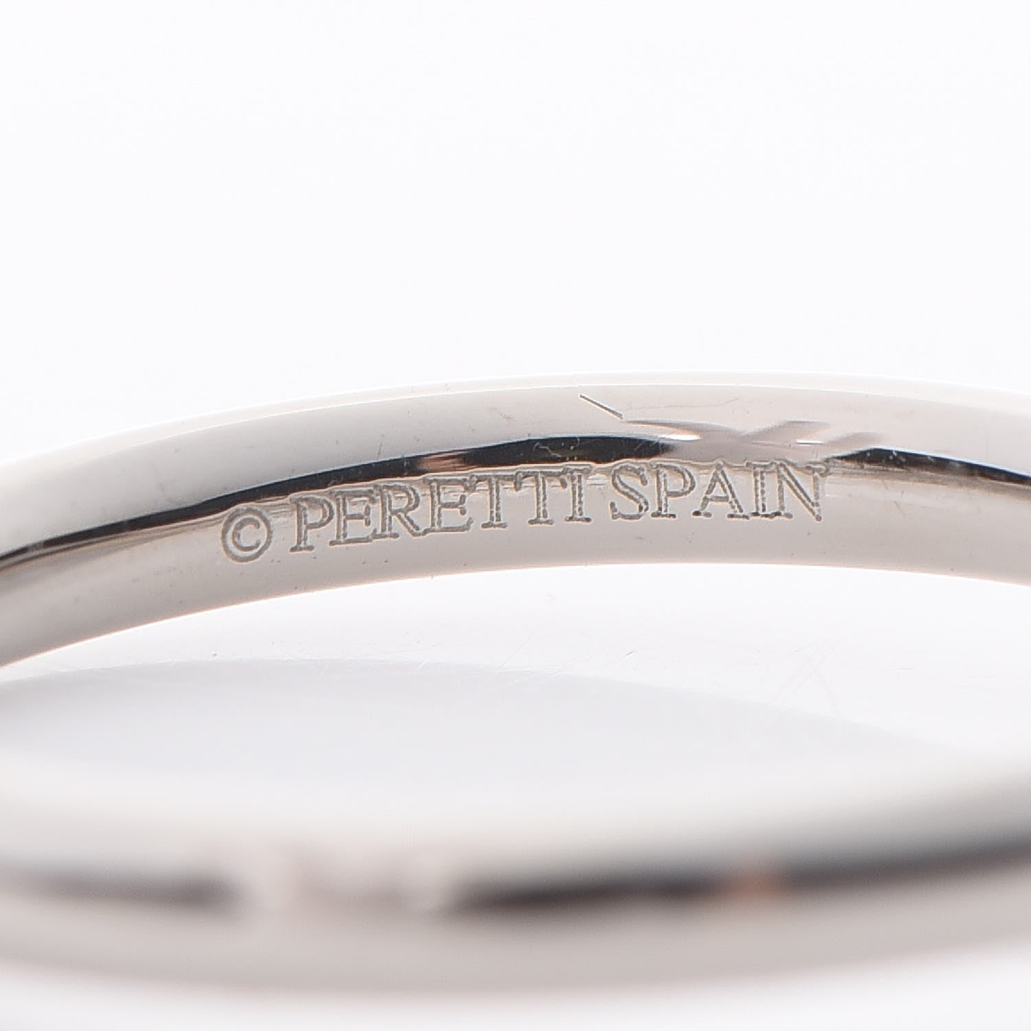 Tiffany 18K White Gold Diamond Elsa Peretti Wedding Band Ring 49 5 4 of 7