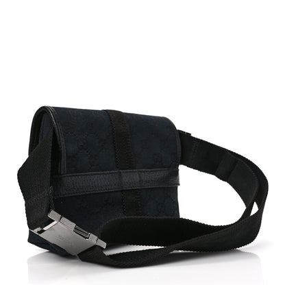 Gucci GG Monogram Web Buckle Belt Bag Black 3 of 9