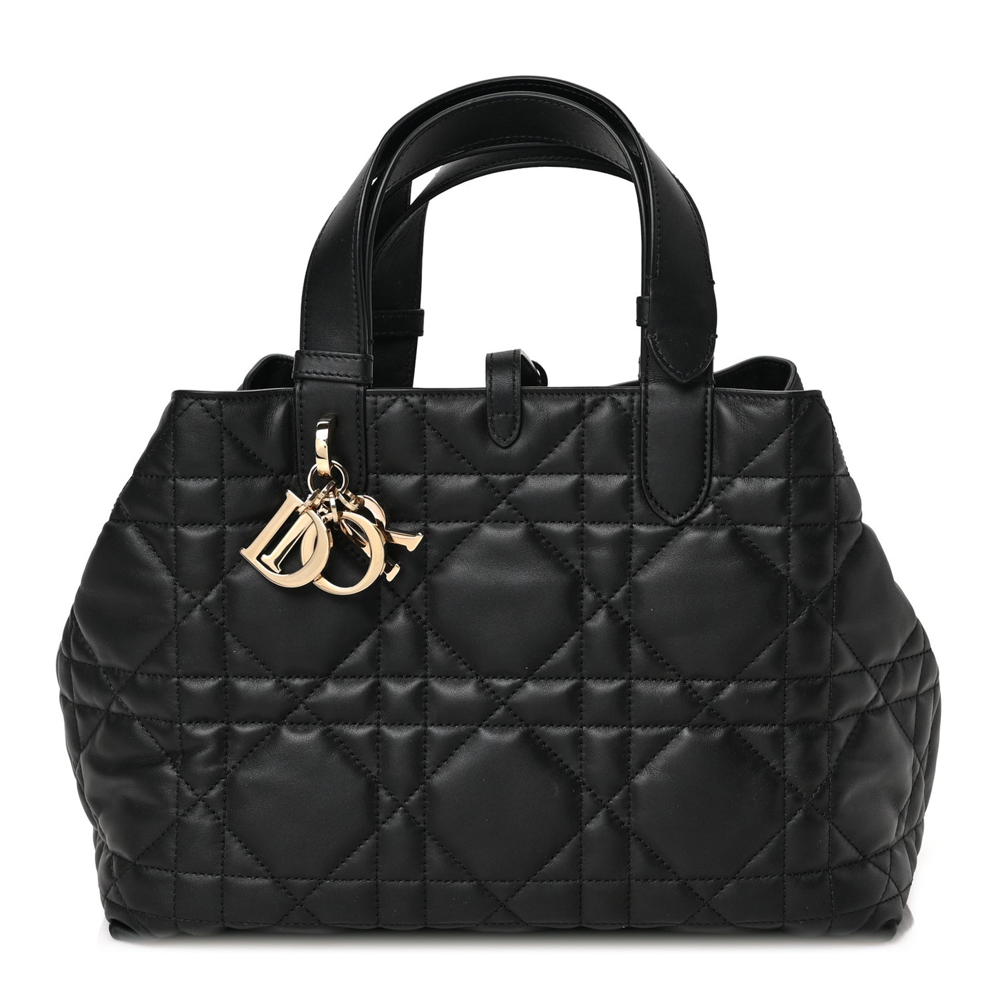 Calfskin Macrocannage Large Toujours Black
