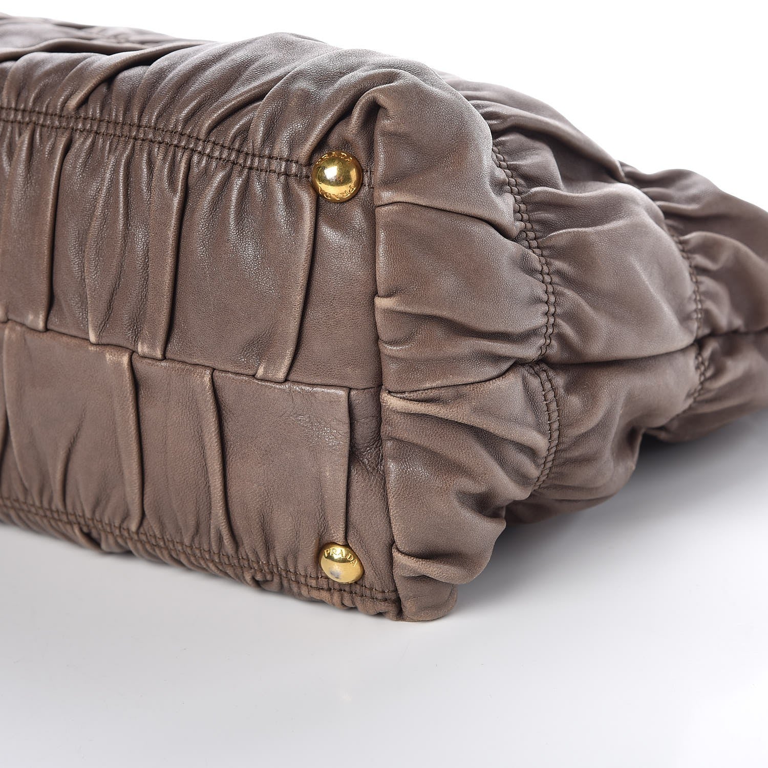 Prada Nappa Gaufre Tote Bambu 14 of 14