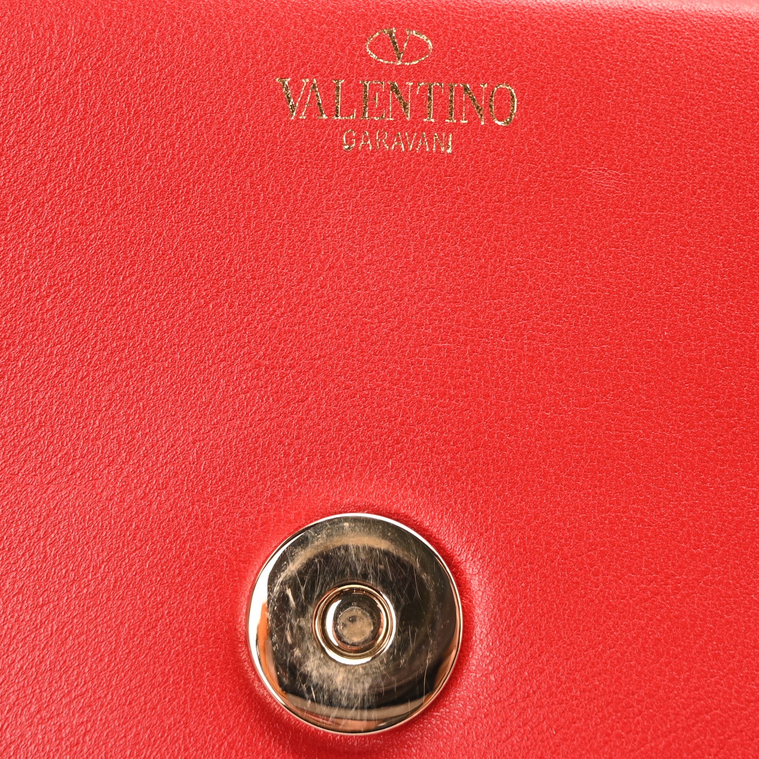 Valentino Garavani Calfskin Enamel Vlogo Small Loco Shoulder Bag Rouge Pur 6 of 9