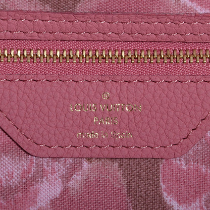 Louis Vuitton Monogram Articles de Voyage Ikat Neverfull MM Rose Velours 6 of 7