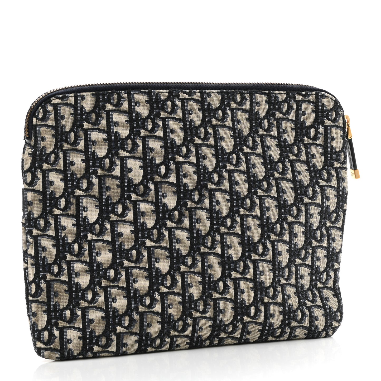 Oblique Pouch Clutch Blue
