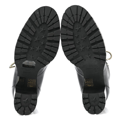 Jimmy Choo Grainy Calfskin Shearling Hillary 65 Boots 40 Black 5 of 10