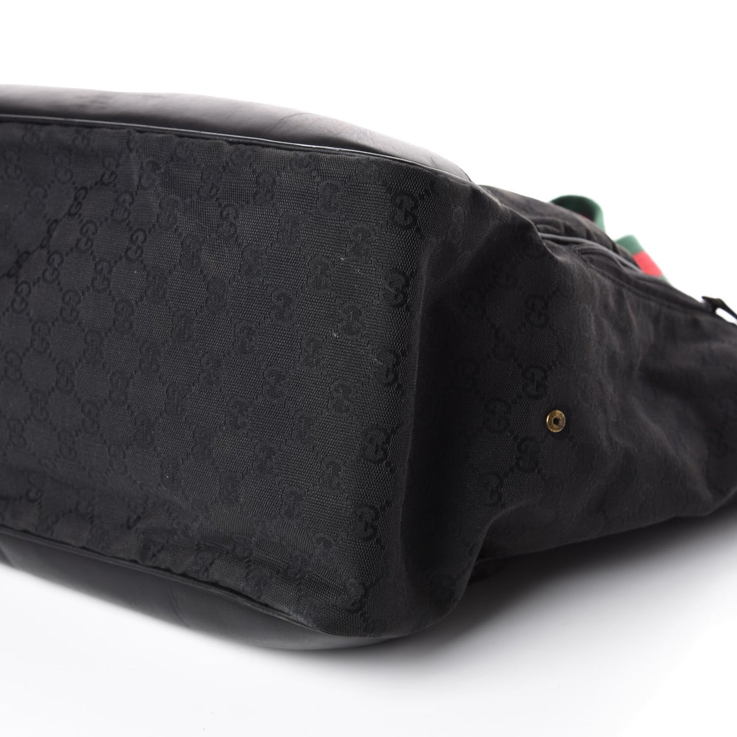 Monogram Web Dog Carrier Black