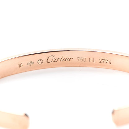 Cartier 18K Pink Gold LOVE Cuff Bracelet 18 4 of 4