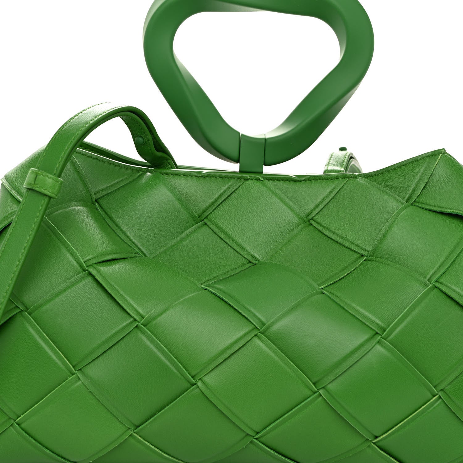 Bottega Veneta Nappa Maxi Intrecciato Grasp Top Handle Bag Parakeet 7 of 10