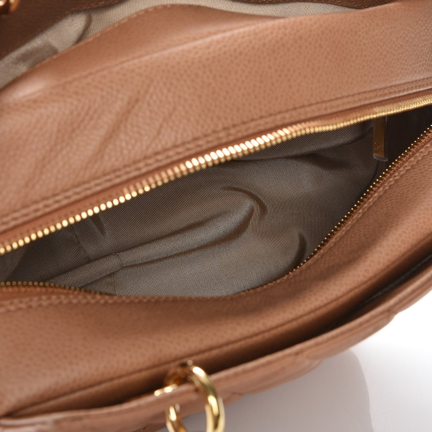 Caviar Petit Timeless Tote PTT Dark Beige