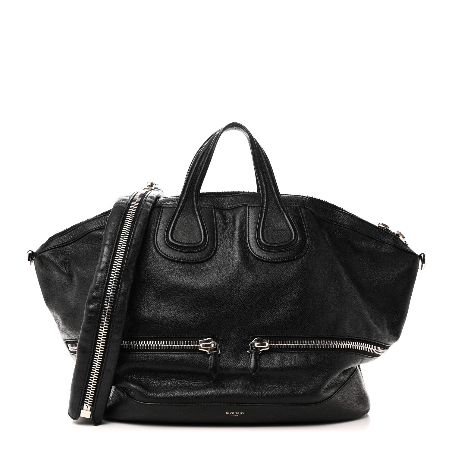 Givenchy Calfskin Large Zip Nightingale  Black 1 of 9