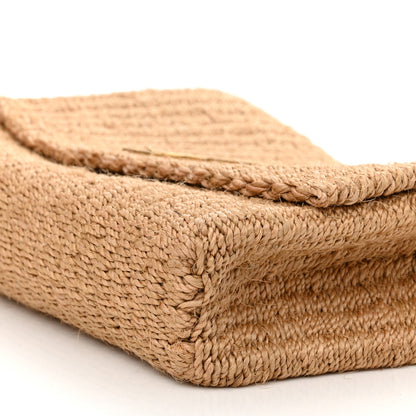 Saint Laurent Raffia Medium Monogram Kate Satchel Natural 10 of 10