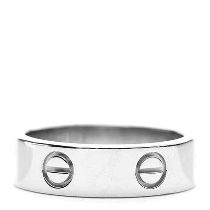 Cartier 18K White Gold 6mm LOVE Ring 58 8.25 3 of 5