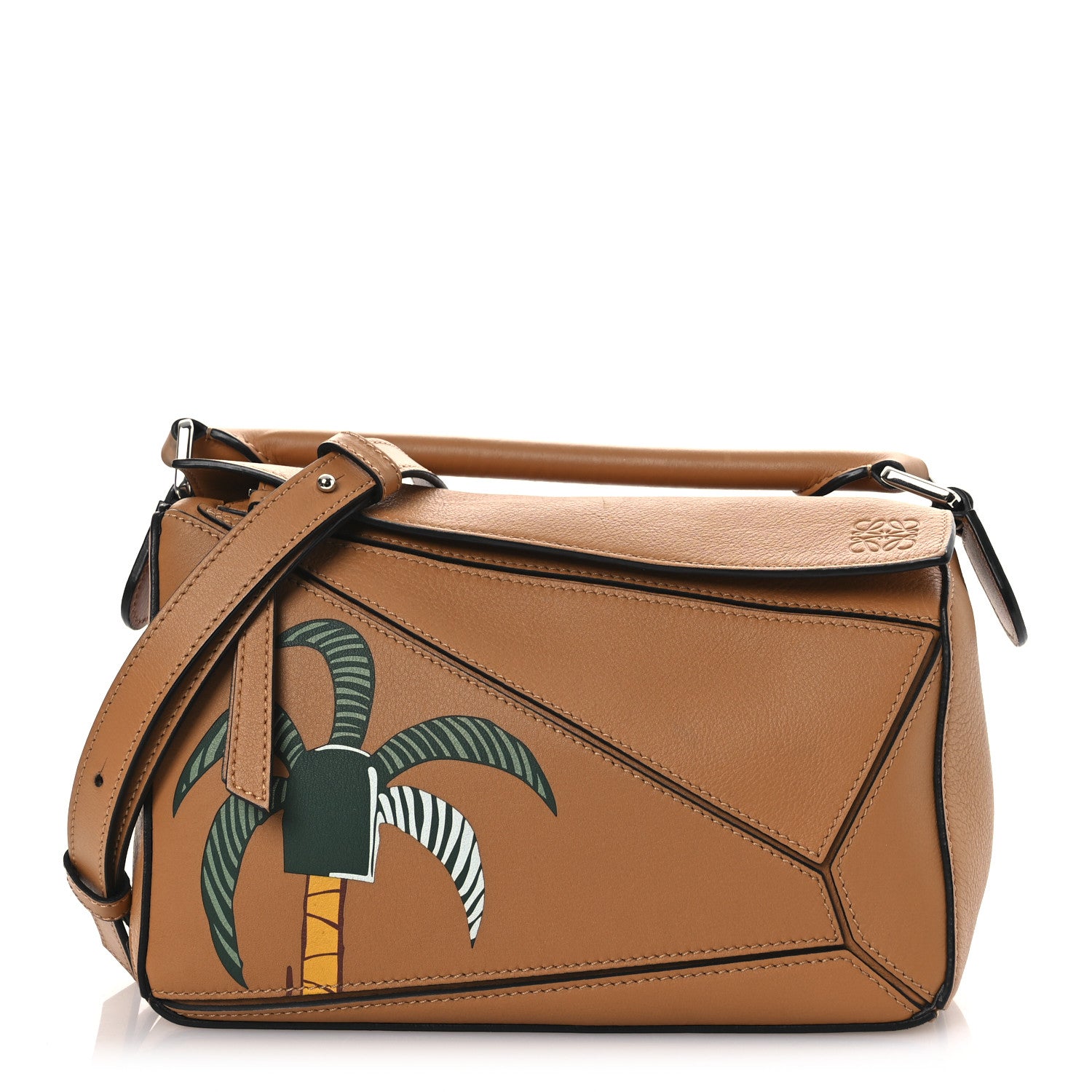 Loewe X KEN PRICE Calfskin Small La Palme Puzzle Bag Amber 1 of 12