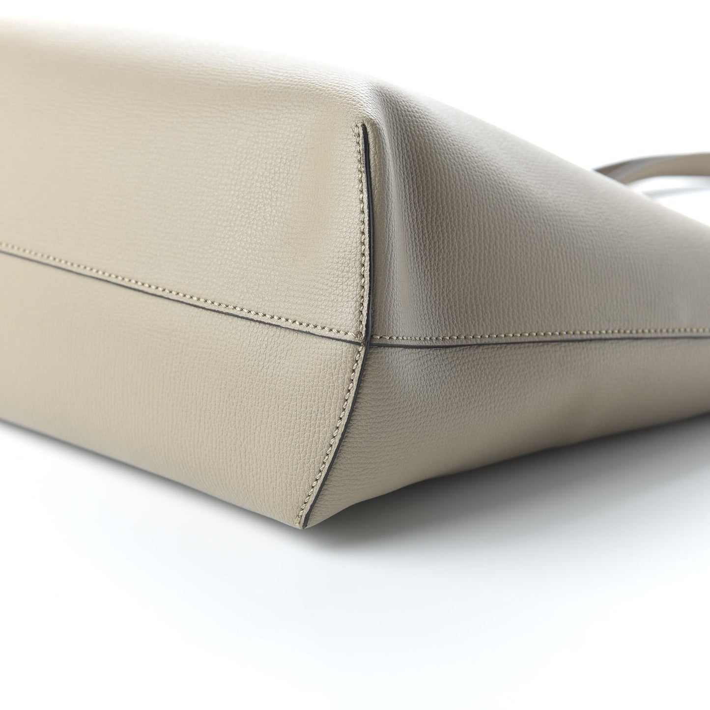 Vitello Vienna Enamel F is Fendi Shopping Tote Tortora Taupe