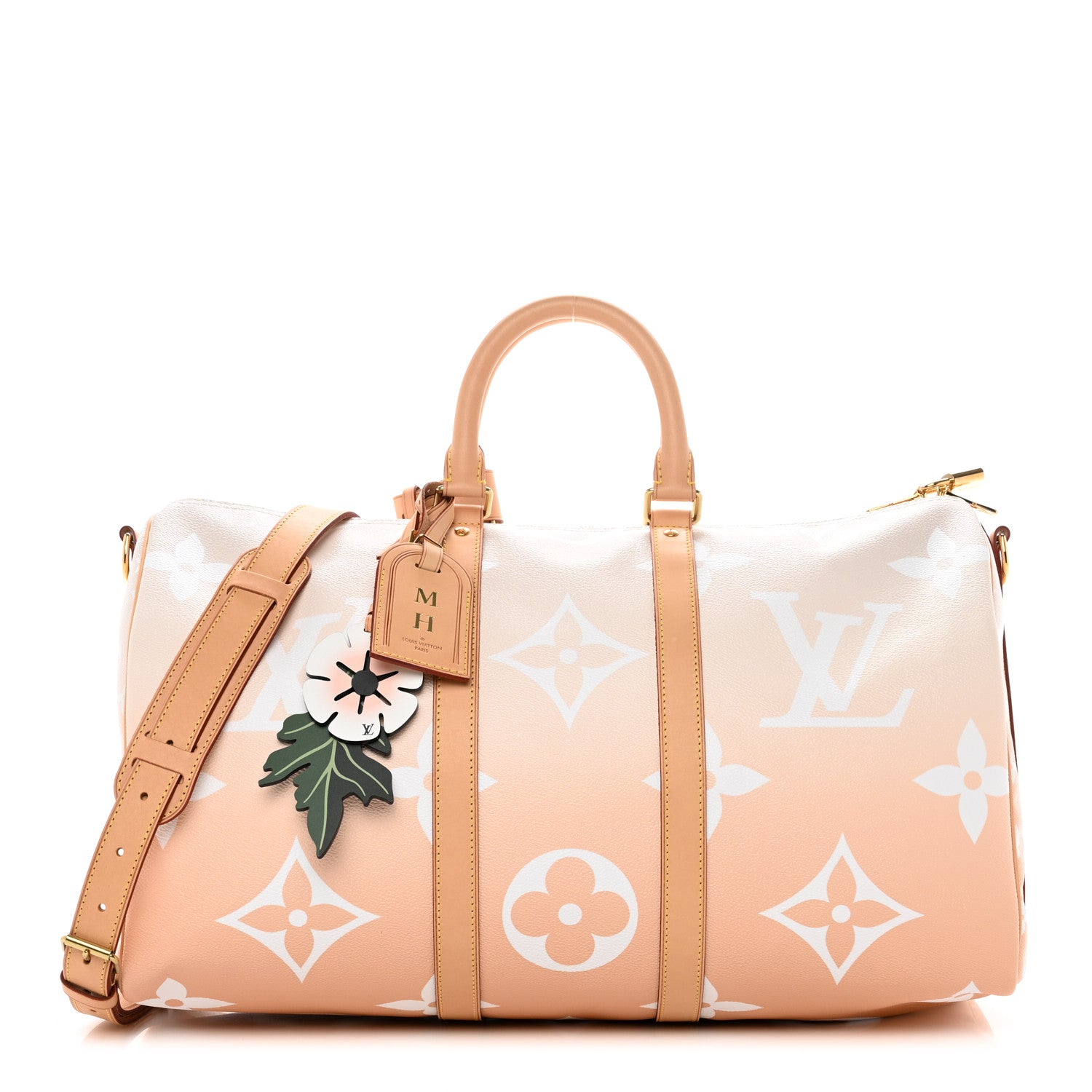 Louis Vuitton Monogram Giant By The Pool Keepall Bandouliere 45 Brume 1 of 9
