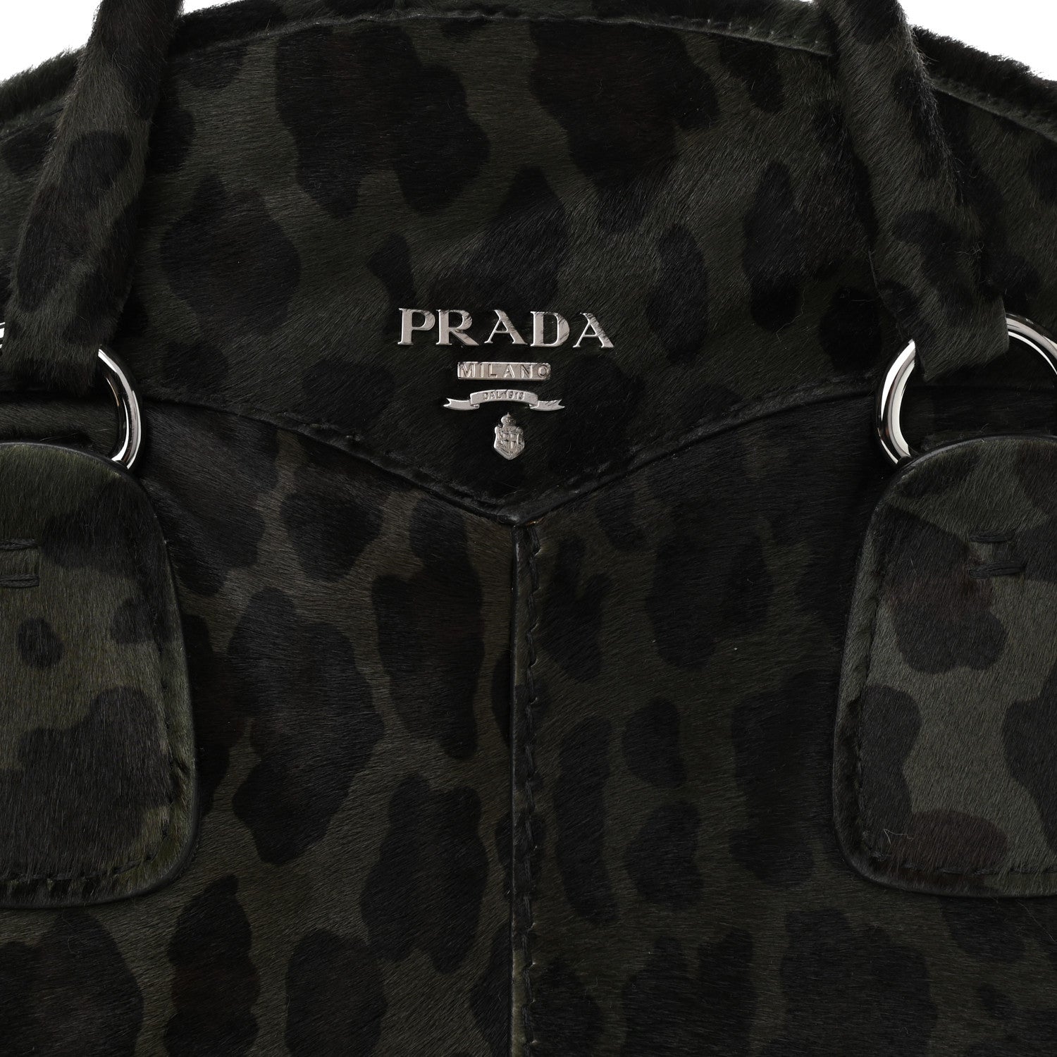 Prada Cavallino Leopard Print Bauletto Mimetico 9 of 11