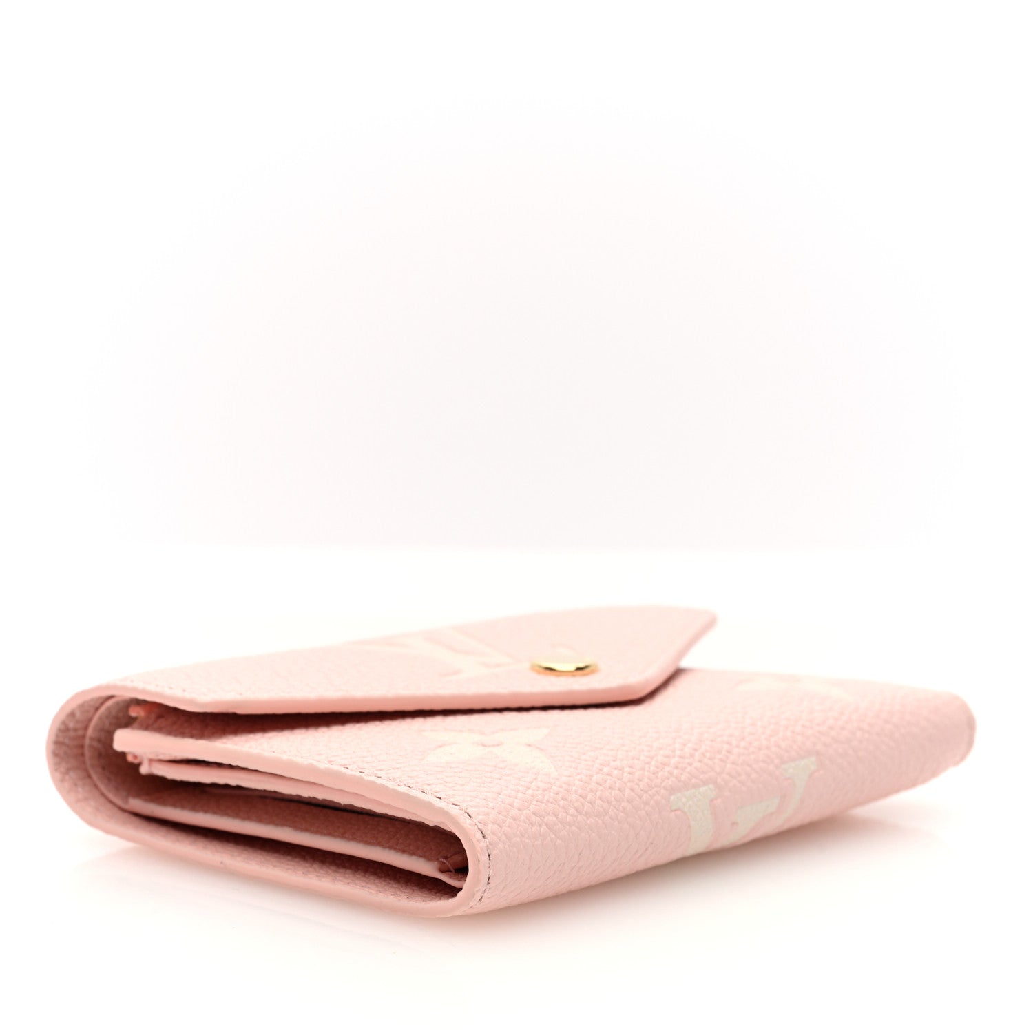 Louis Vuitton Empreinte Monogram Giant Victorine Wallet Rose Trianon Creme 4 of 6