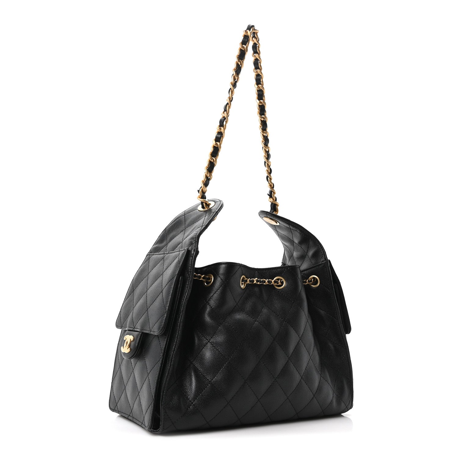 Chanel Caviar Quilted Small Chanel 25 Handbag Black 3 of 10
