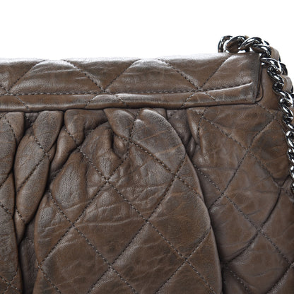 Chanel Washed Lambskin Quilted Medium Chain Around Flap Khaki 10 of 18