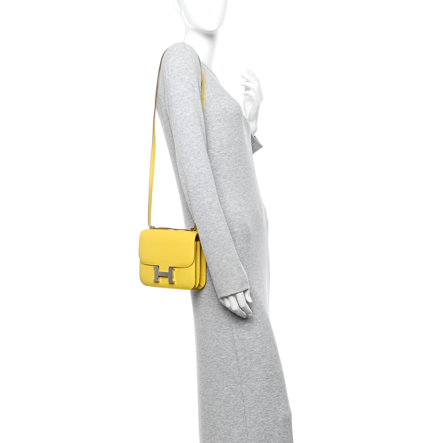 Hermes Epsom Constance 18 Jaune de Naples 2 of 12