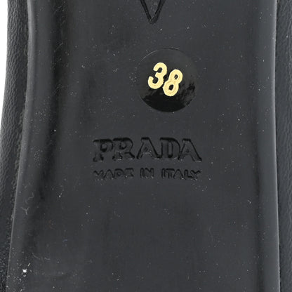 Prada Nylon Logo Slide Sandals 38 Black 6 of 8