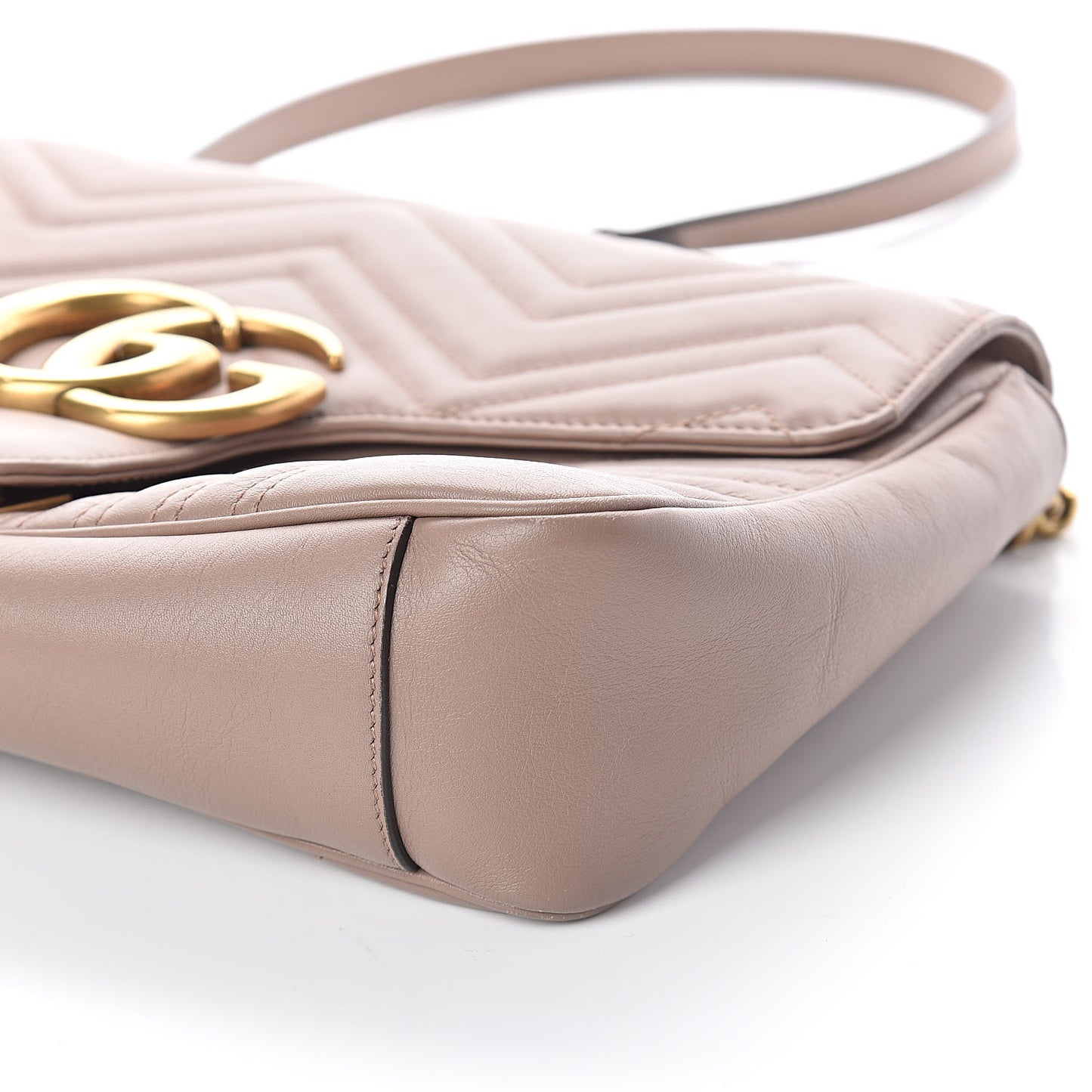 Calfskin Matelasse Medium GG Marmont Shoulder Bag Porcelain Rose