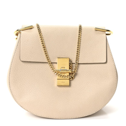 Chloe Grained Lambskin Drew Shoulder Bag Abstract White 1 of 10