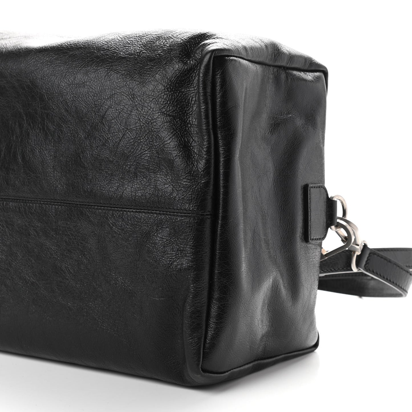 Fluffy Calfskin Morpheus Convertible Backpack Black