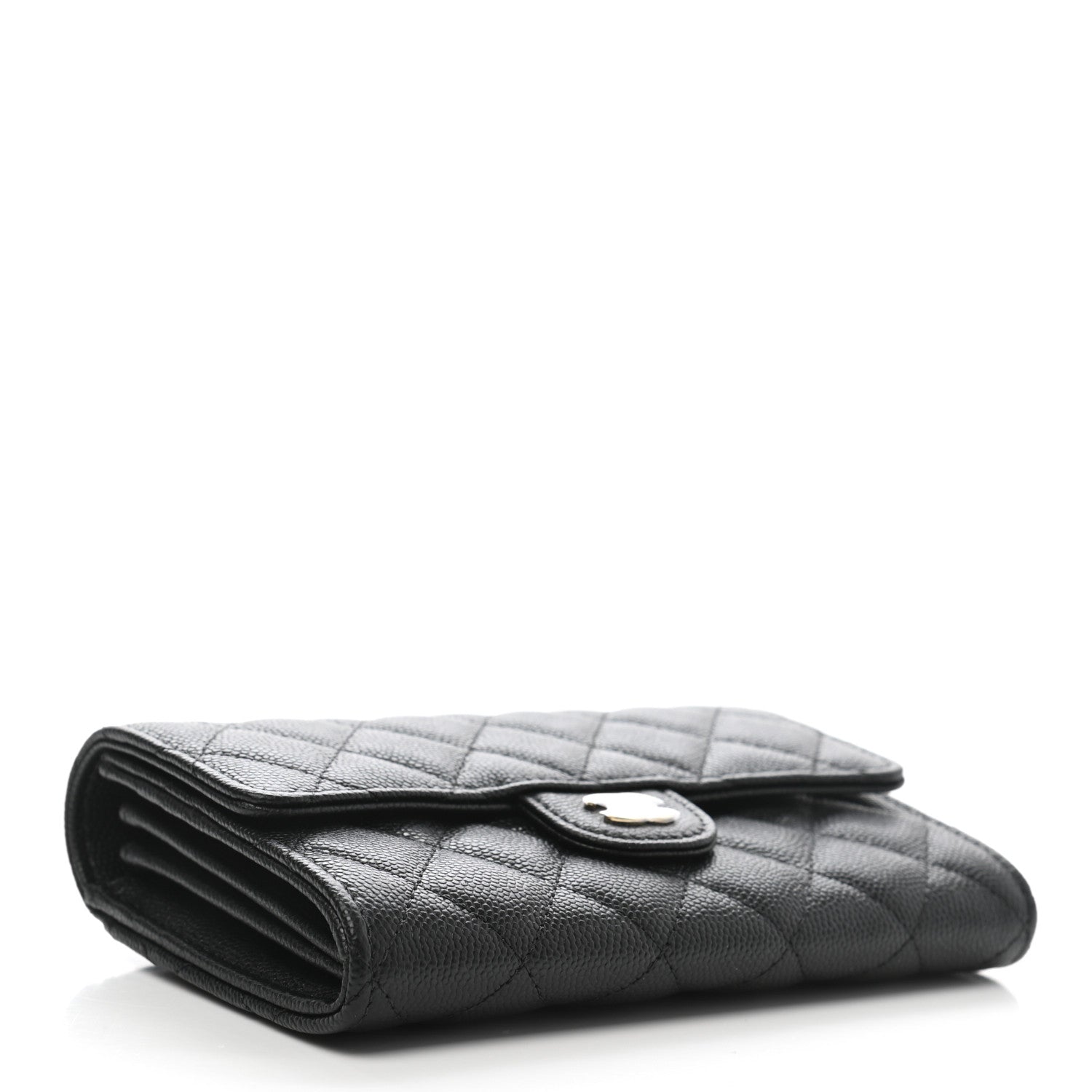 Chanel Caviar Quilted Medium Flap Wallet Black 4 of 8