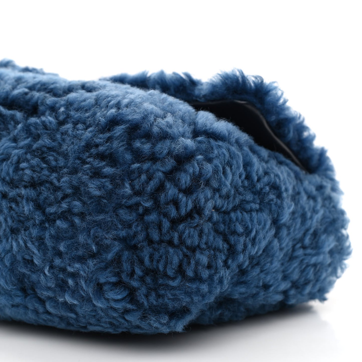 Shearling Sheepskin Medium Chanel 19 Flap Blue
